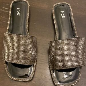 Women’s Crystal Sparkle Slides
